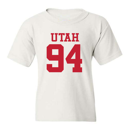 Utah - NCAA Football : Jaxson Jones - Replica Shersey Youth T-Shirt-0