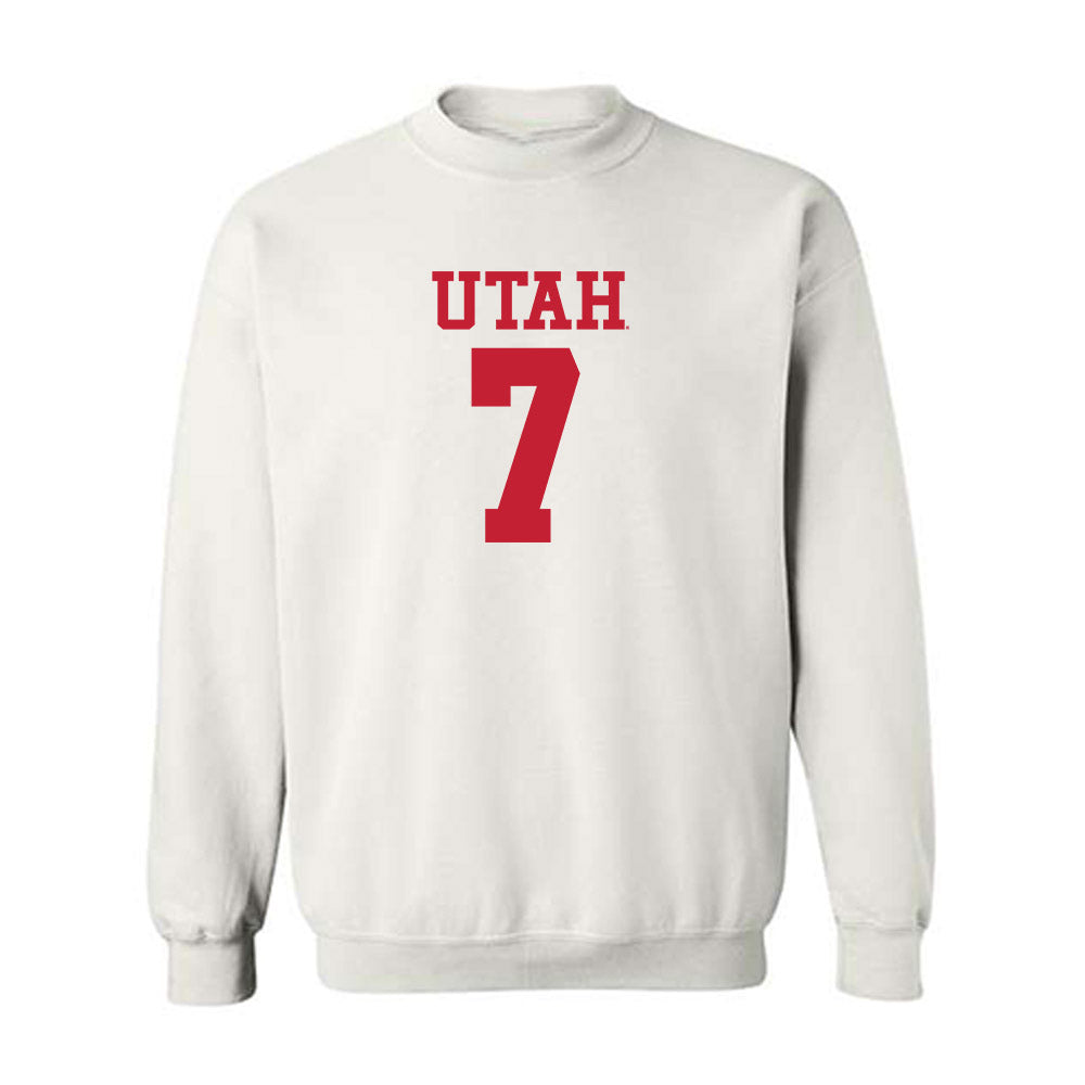 Utah - NCAA Football : Johnathan Hall - Replica Shersey Crewneck Sweatshirt-0