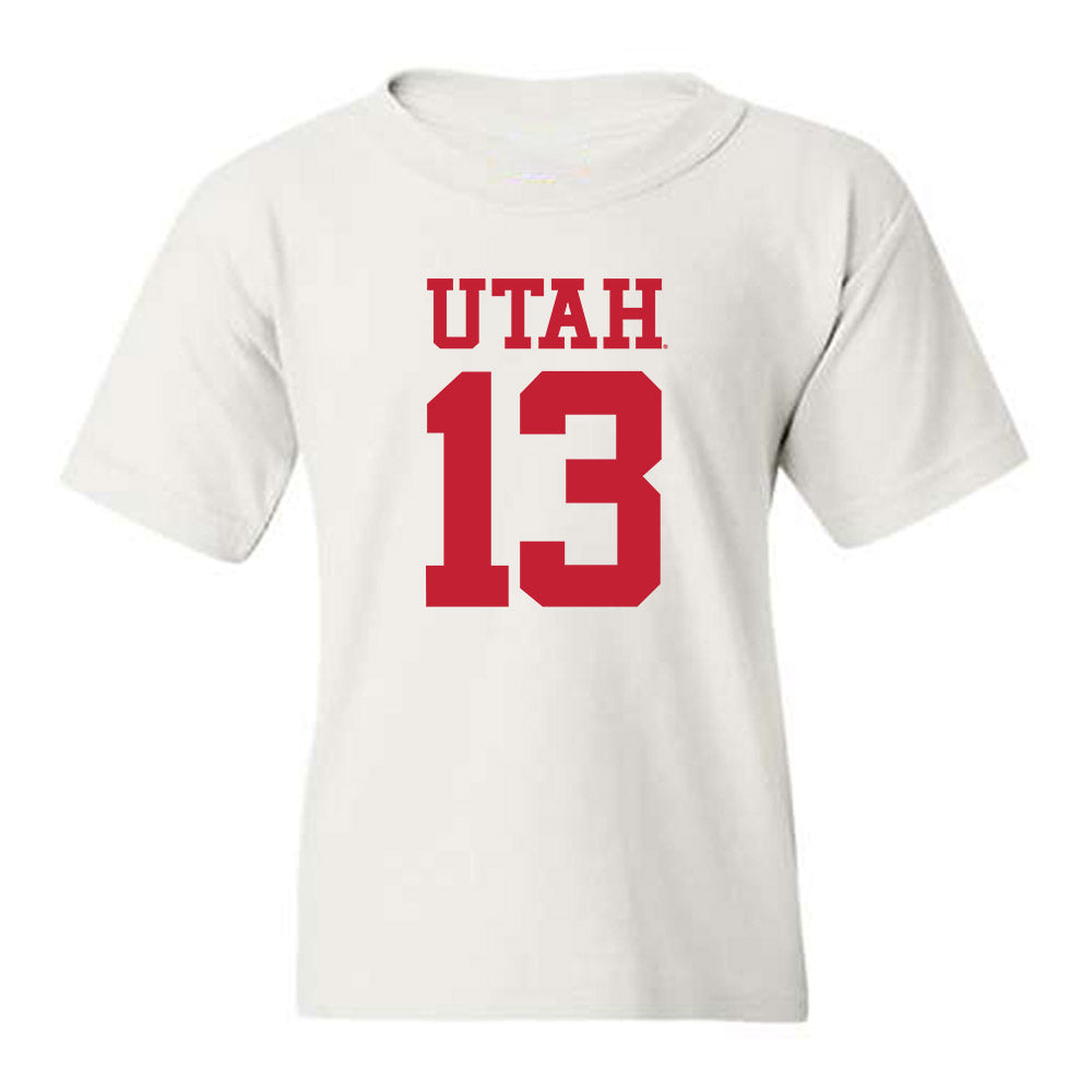 Utah - NCAA Football : Jason Stokes Jr - Replica Shersey Youth T-Shirt-0