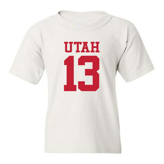 Utah - NCAA Football : Jason Stokes Jr - Replica Shersey Youth T-Shirt-0