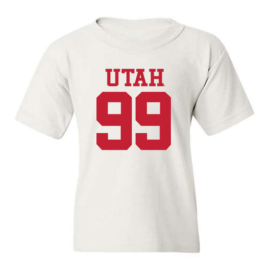 Utah - NCAA Football : Semi Taulanga - Replica Shersey Youth T-Shirt-0