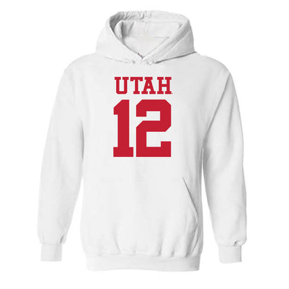 Utah - NCAA Football : Larry Simmons - Replica Shersey Hooded Sweatshirt-0