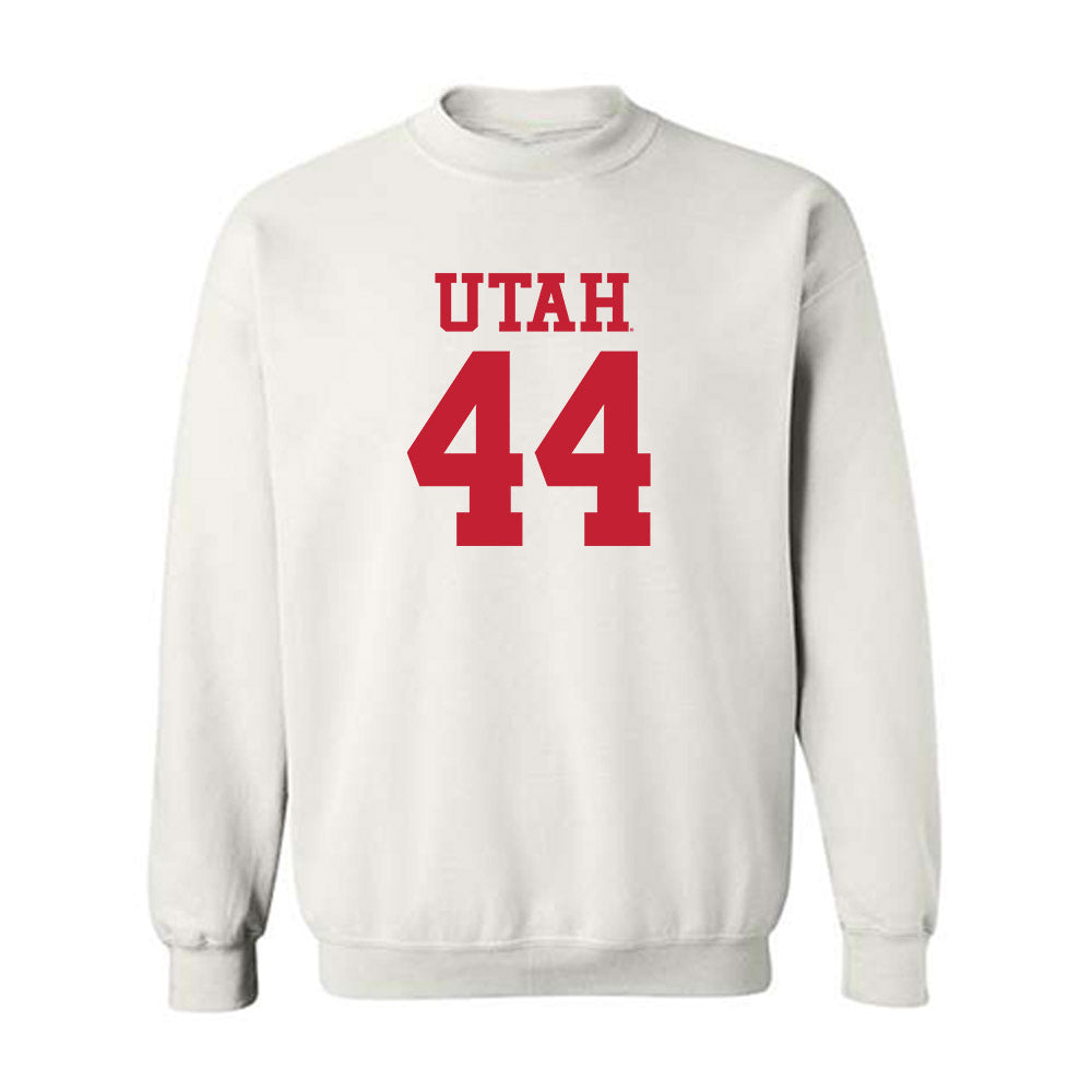 Utah - NCAA Football : Logan Castor - Replica Shersey Crewneck Sweatshirt-0