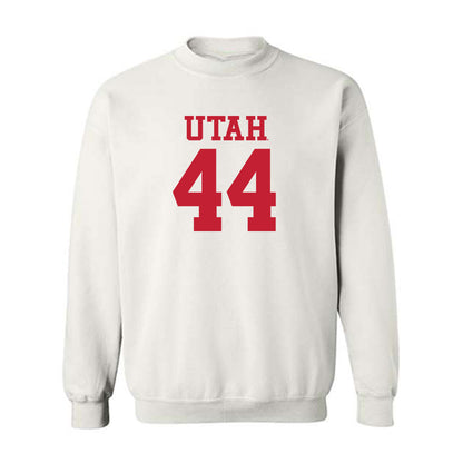 Utah - NCAA Football : Logan Castor - Replica Shersey Crewneck Sweatshirt-0