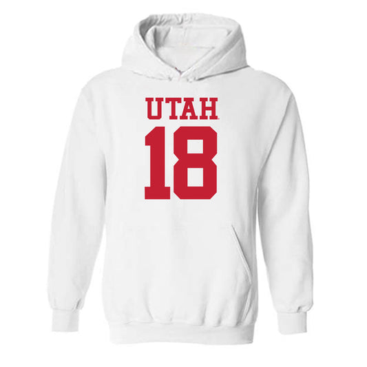 Utah - NCAA Football : Tobias Merriweather - Replica Shersey Hooded Sweatshirt-0