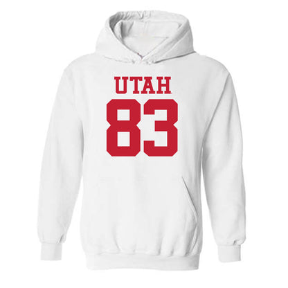 Utah - NCAA Football : Daylin Caamano - Replica Shersey Hooded Sweatshirt-0
