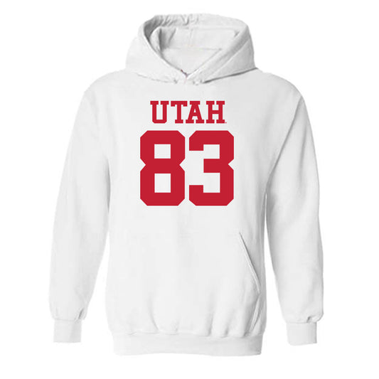Utah - NCAA Football : Daylin Caamano - Replica Shersey Hooded Sweatshirt-0