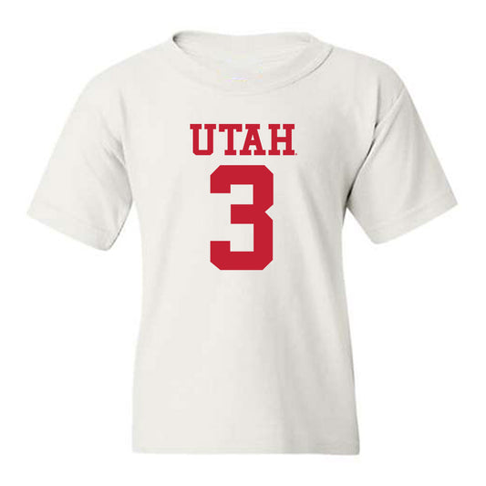 Utah - NCAA Football : Nate Johnson - Replica Shersey Youth T-Shirt-0