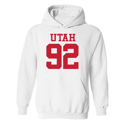 Utah - NCAA Football : Orion Phillips - Replica Shersey Hooded Sweatshirt-0