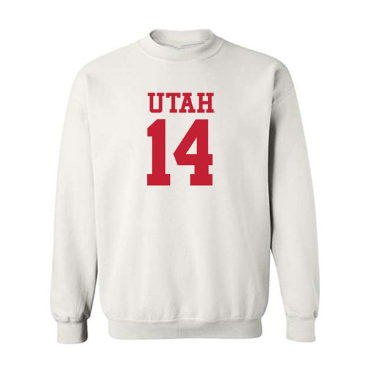 Utah - NCAA Football : JC Hart - Replica Shersey Crewneck Sweatshirt-0