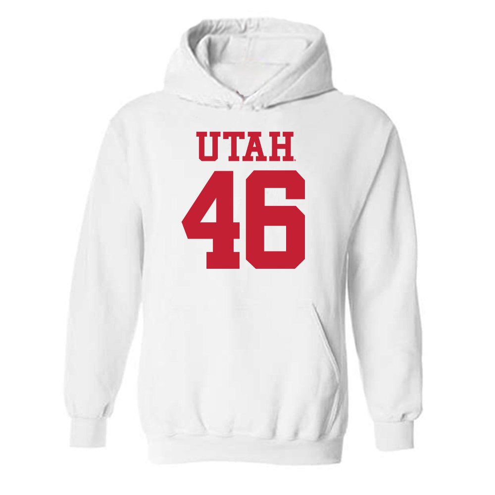 Utah - NCAA Football : Robert Petrich - Replica Shersey Hooded Sweatshirt-0