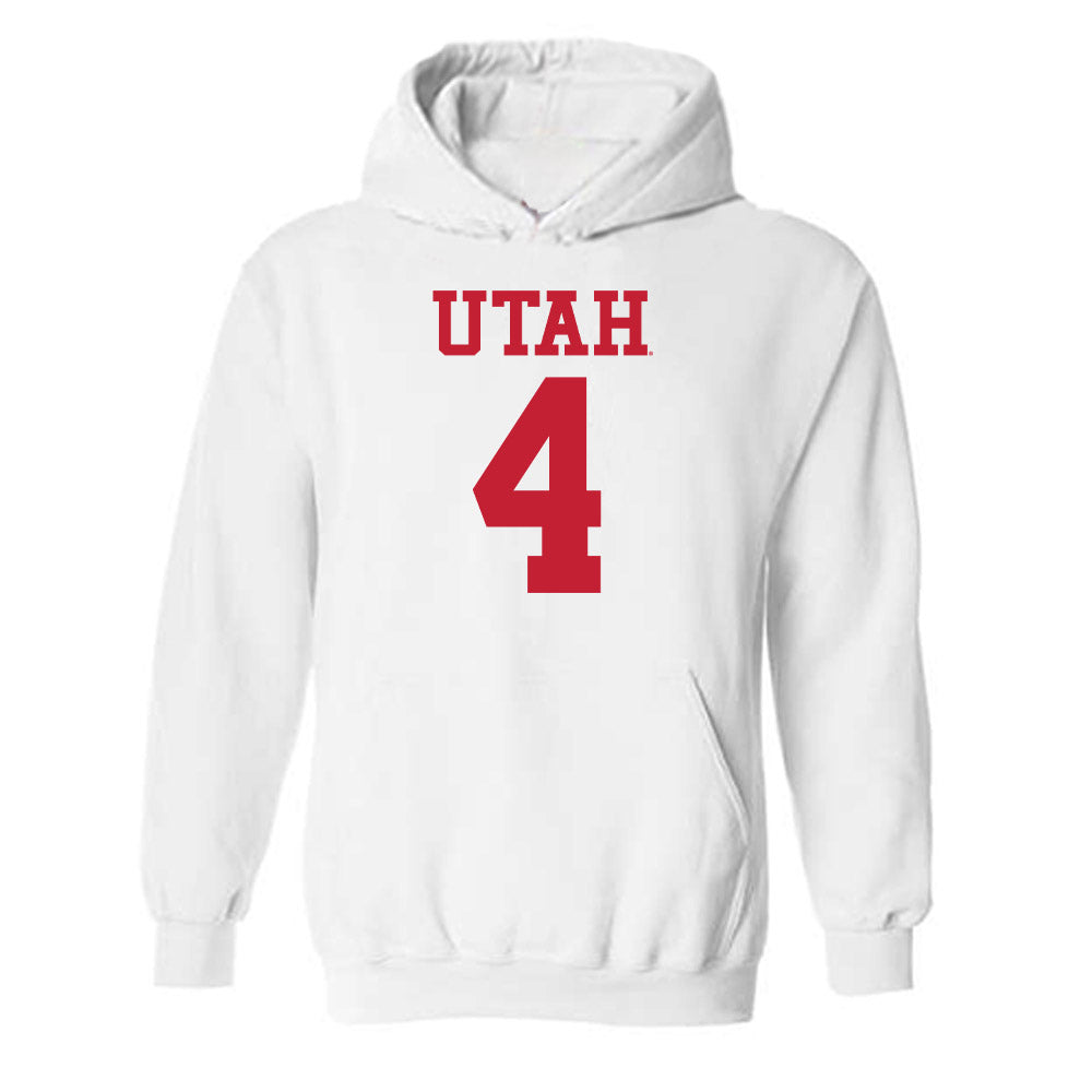 Utah - NCAA Football : Donovan Saunders - Replica Shersey Hooded Sweatshirt-0
