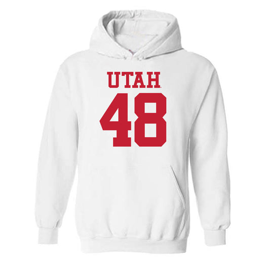 Utah - NCAA Football : Alex Cloward - Replica Shersey Hooded Sweatshirt