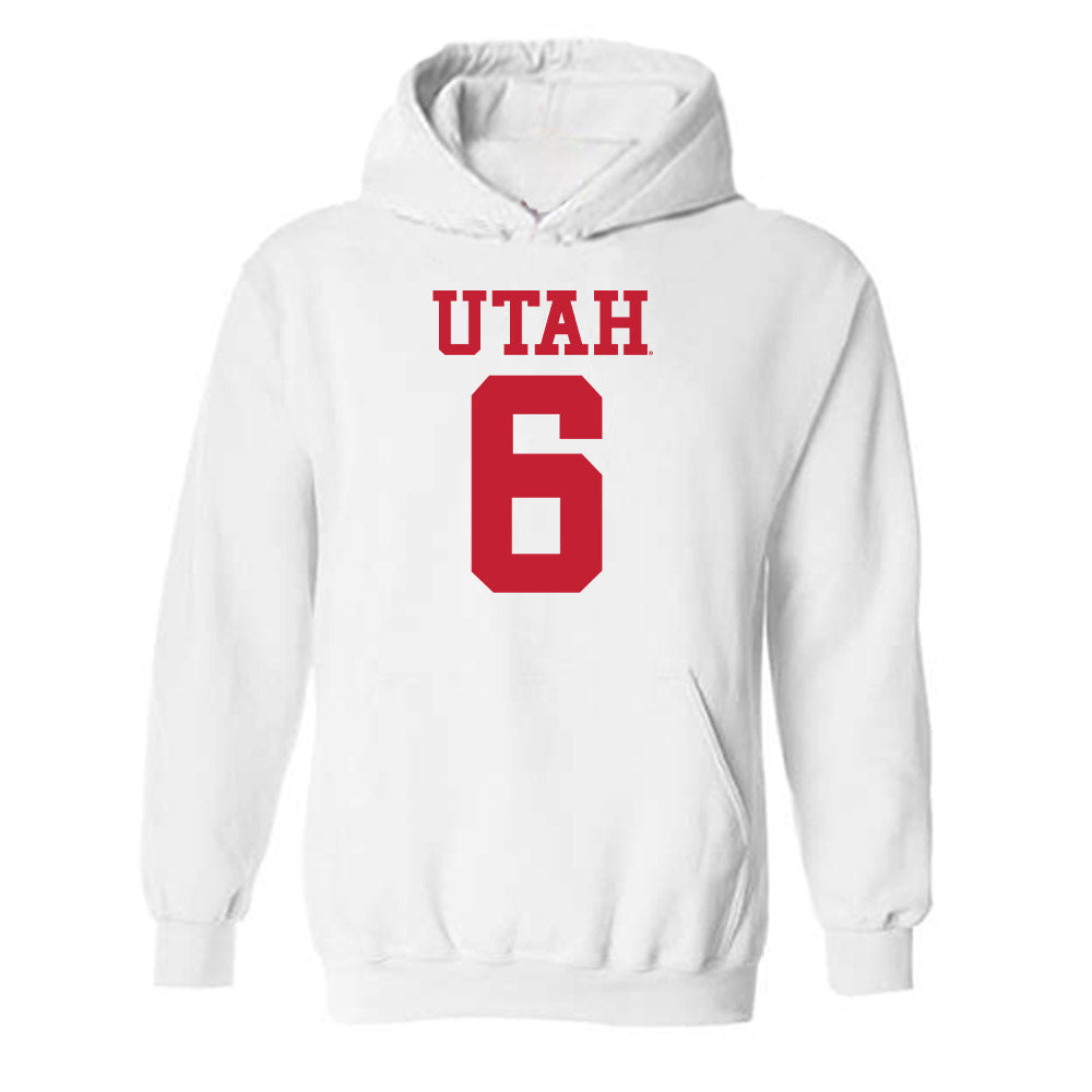 Utah - NCAA Football : Nate Ritchie - Replica Shersey Hooded Sweatshirt-0