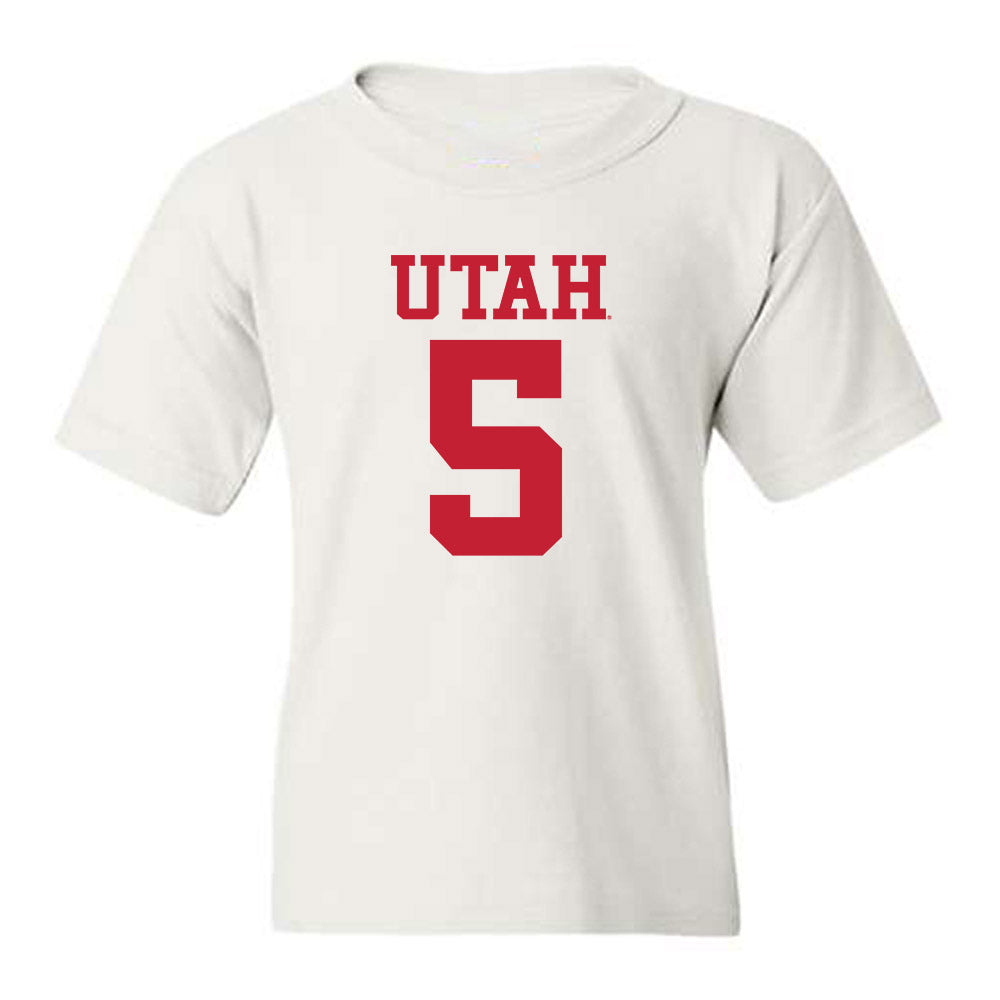 Utah - NCAA Football : Otto Tia - Replica Shersey Youth T-Shirt-0