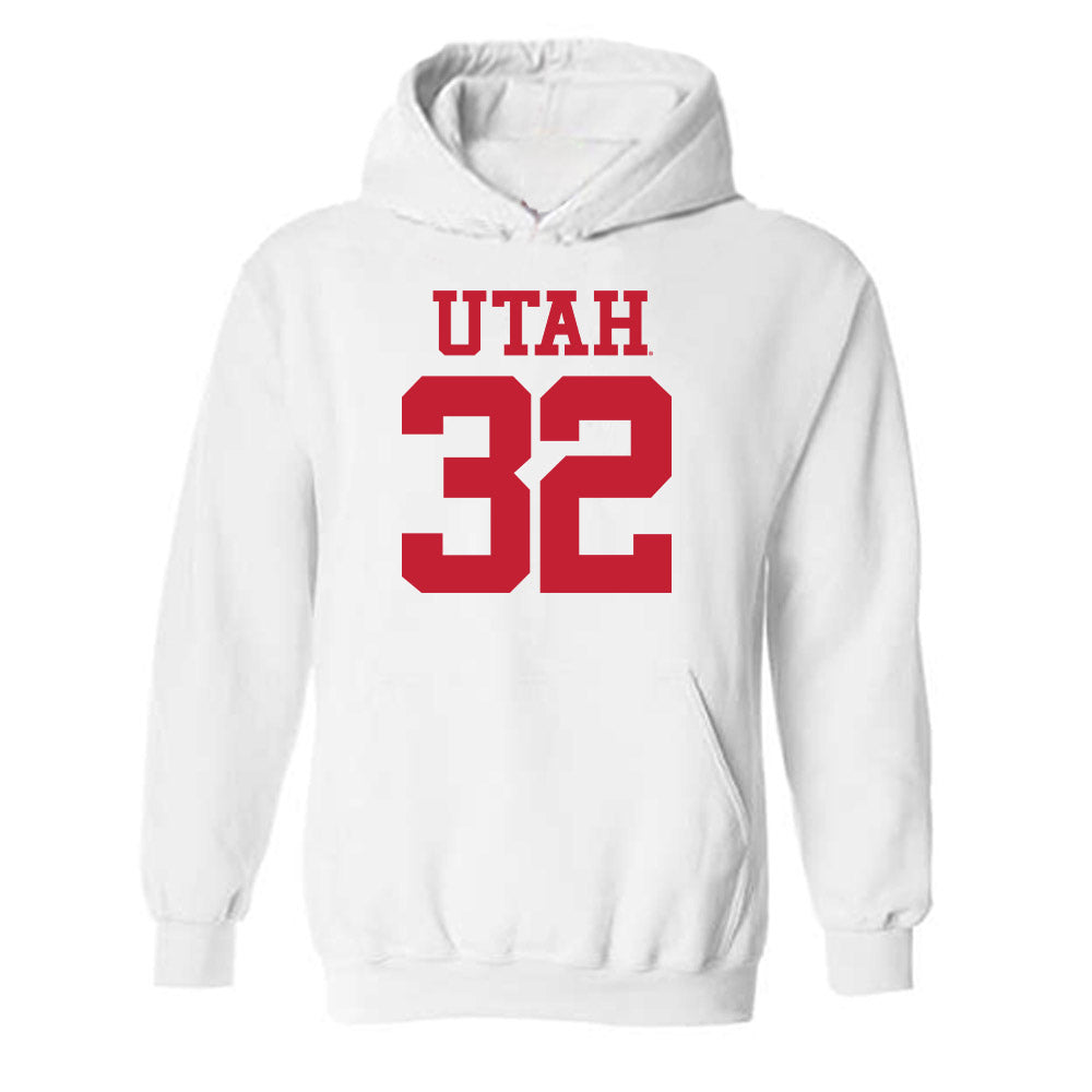 Utah - NCAA Football : Omar Shah - Replica Shersey Hooded Sweatshirt-0