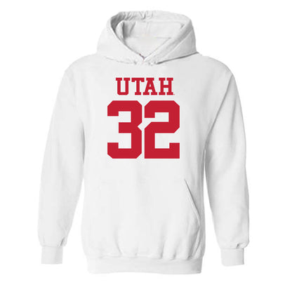 Utah - NCAA Football : Omar Shah - Replica Shersey Hooded Sweatshirt-0
