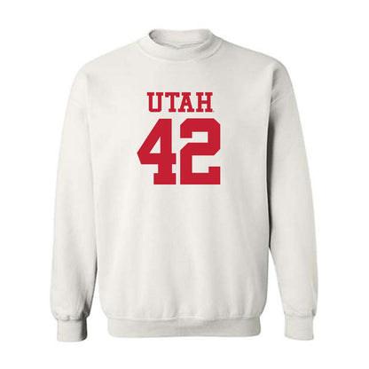 Utah - NCAA Football : Christian Thatcher - Replica Shersey Crewneck Sweatshirt-0