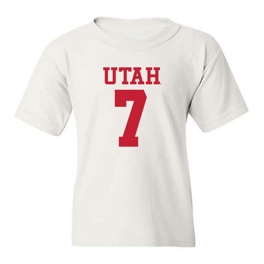 Utah - NCAA Football : Johnathan Hall - Replica Shersey Youth T-Shirt-0