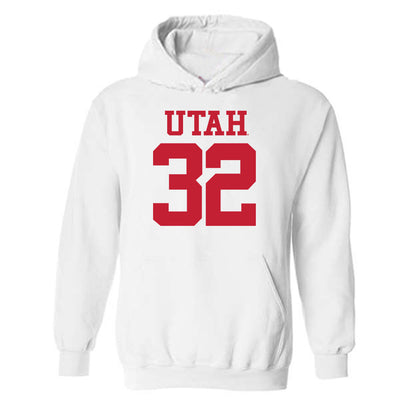 Utah - NCAA Football : Helaman Ofahengaue - Replica Shersey Hooded Sweatshirt