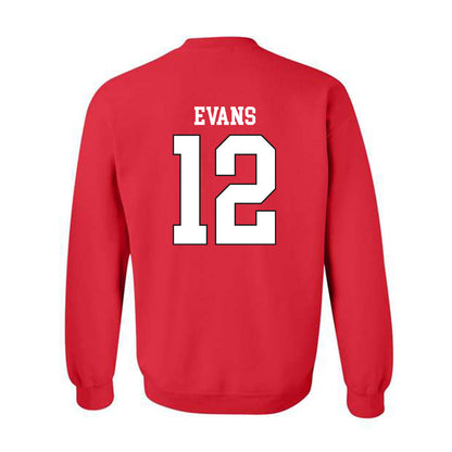 Utah - NCAA Women's Basketball : Chyra Evans - Replica Shersey Crewneck Sweatshirt-1
