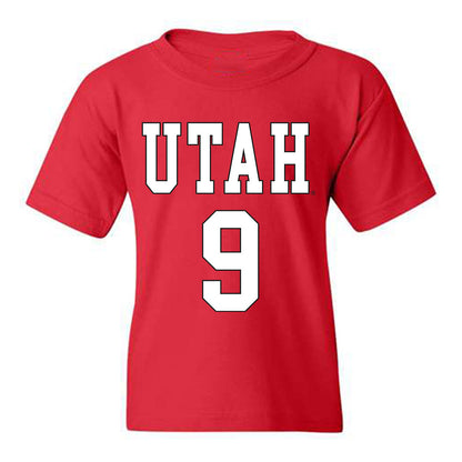 Utah - NCAA Men's Basketball : Jerry Huang - Replica Shersey Youth T-Shirt