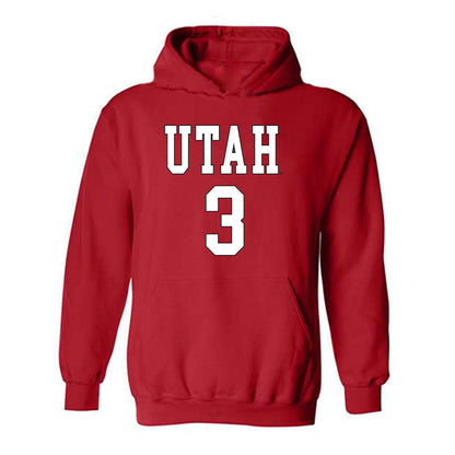 Utah - NCAA Women's Basketball : Brooke Walker - Replica Shersey Hooded Sweatshirt-0