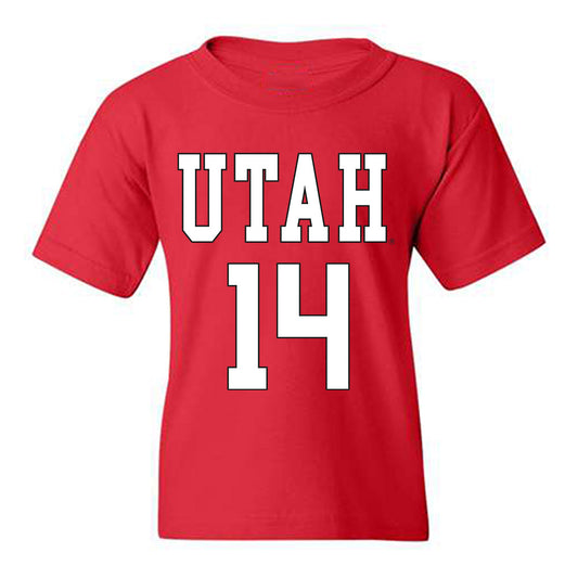 Utah - NCAA Women's Basketball : Kamryn Mafua - Replica Shersey Youth T-Shirt-0