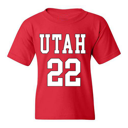 Utah - NCAA Women's Basketball : Ella Todd - Replica Shersey Youth T-Shirt-0