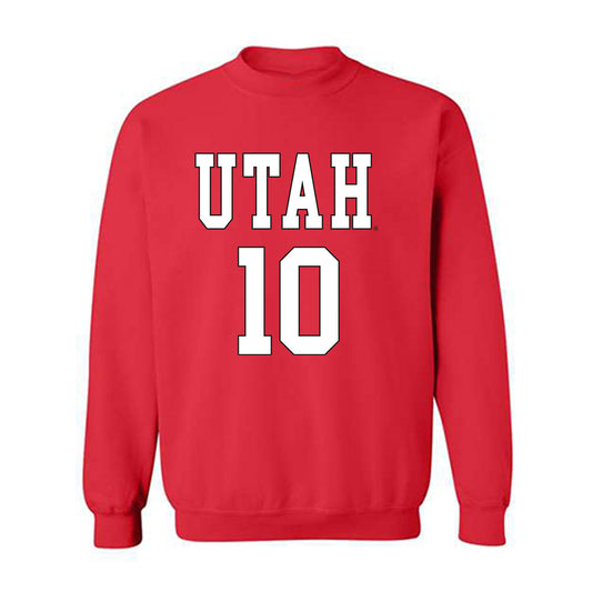 Utah - NCAA Men's Basketball : Jahki Howard - Replica Shersey Crewneck Sweatshirt-0