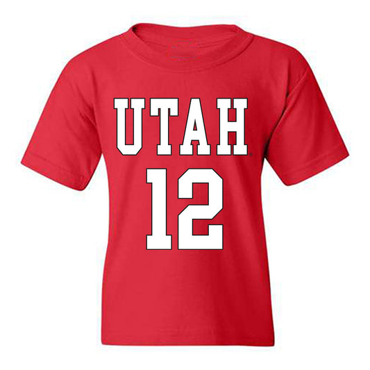 Utah - NCAA Women's Basketball : Chyra Evans - Replica Shersey Youth T-Shirt-0