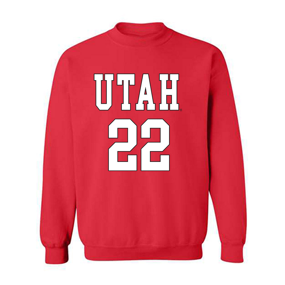 Utah - NCAA Women's Basketball : Ella Todd - Replica Shersey Crewneck Sweatshirt-0