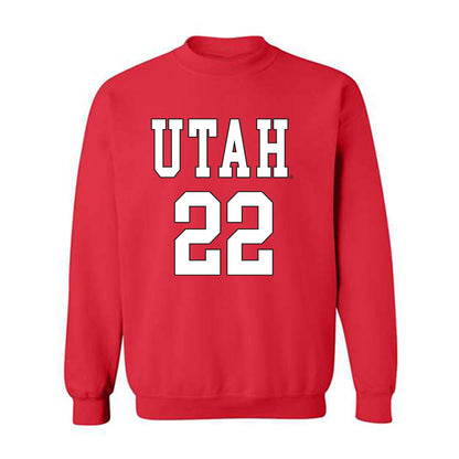 Utah - NCAA Women's Basketball : Ella Todd - Replica Shersey Crewneck Sweatshirt-0