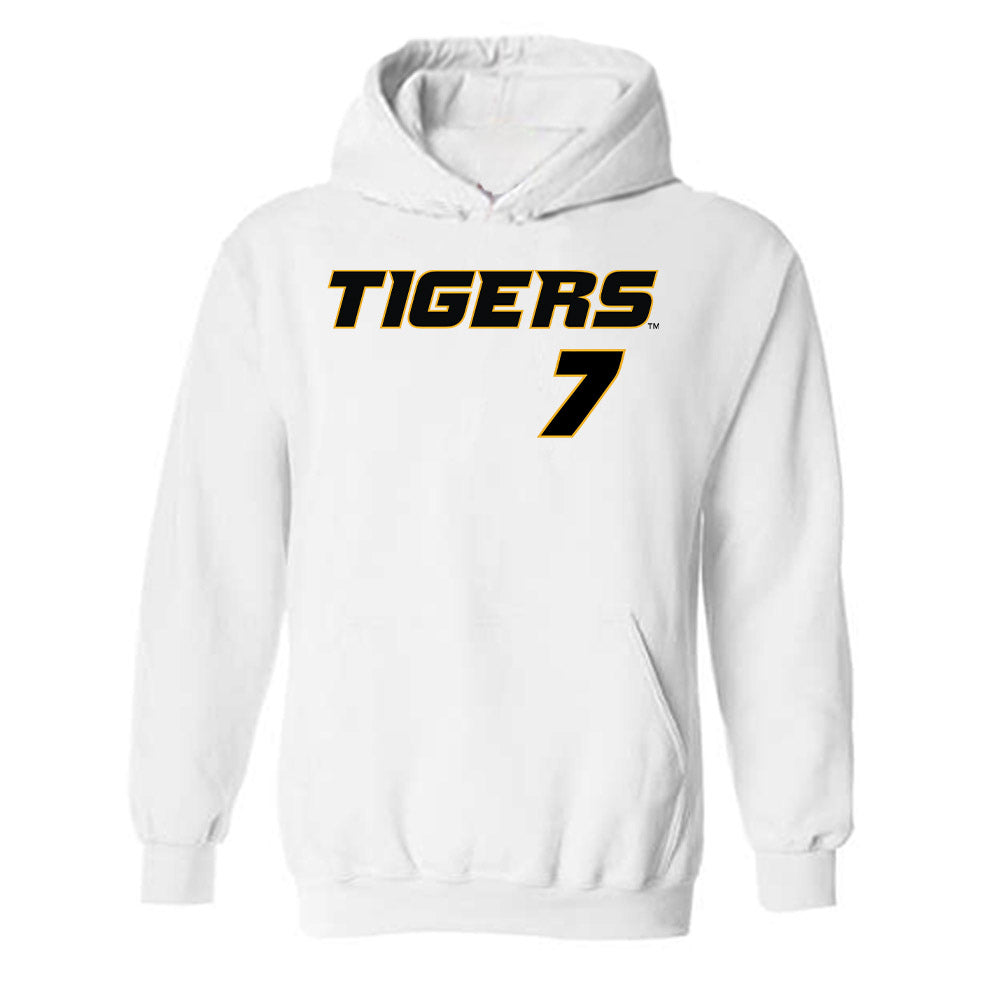 Missouri - NCAA Baseball : Kaden Peer - Replica Shersey Hooded Sweatshirt-0