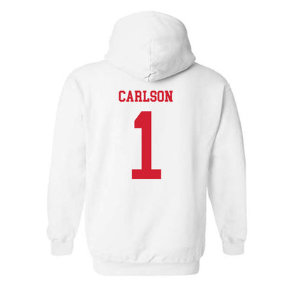 Utah - NCAA Men's Basketball : Ben Carlson - Replica Shersey Hooded Sweatshirt