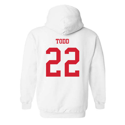 Utah - NCAA Women's Basketball : Ella Todd - Replica Shersey Hooded Sweatshirt-1