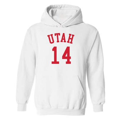 Utah - NCAA Women's Basketball : Kamryn Mafua - Replica Shersey Hooded Sweatshirt-0