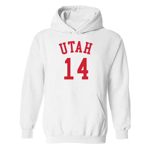 Utah - NCAA Women's Basketball : Kamryn Mafua - Replica Shersey Hooded Sweatshirt-0