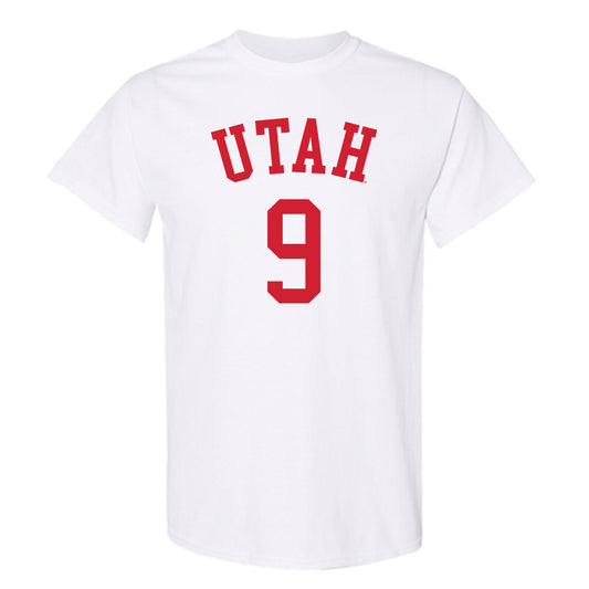 Utah - NCAA Men's Basketball : Jerry Huang - Replica Shersey T-Shirt