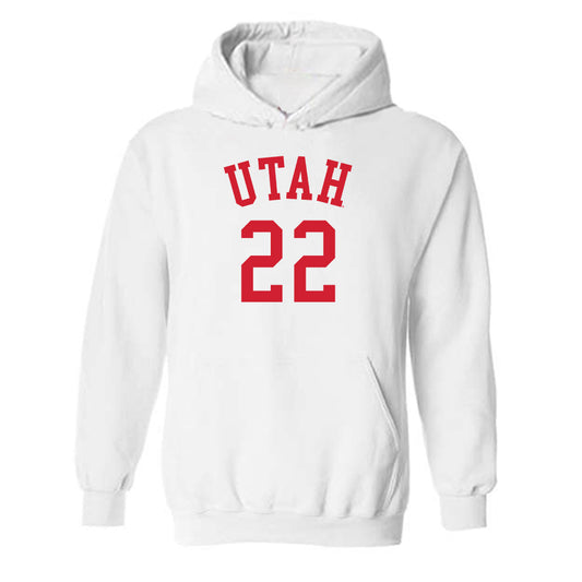 Utah - NCAA Women's Basketball : Ella Todd - Replica Shersey Hooded Sweatshirt-0