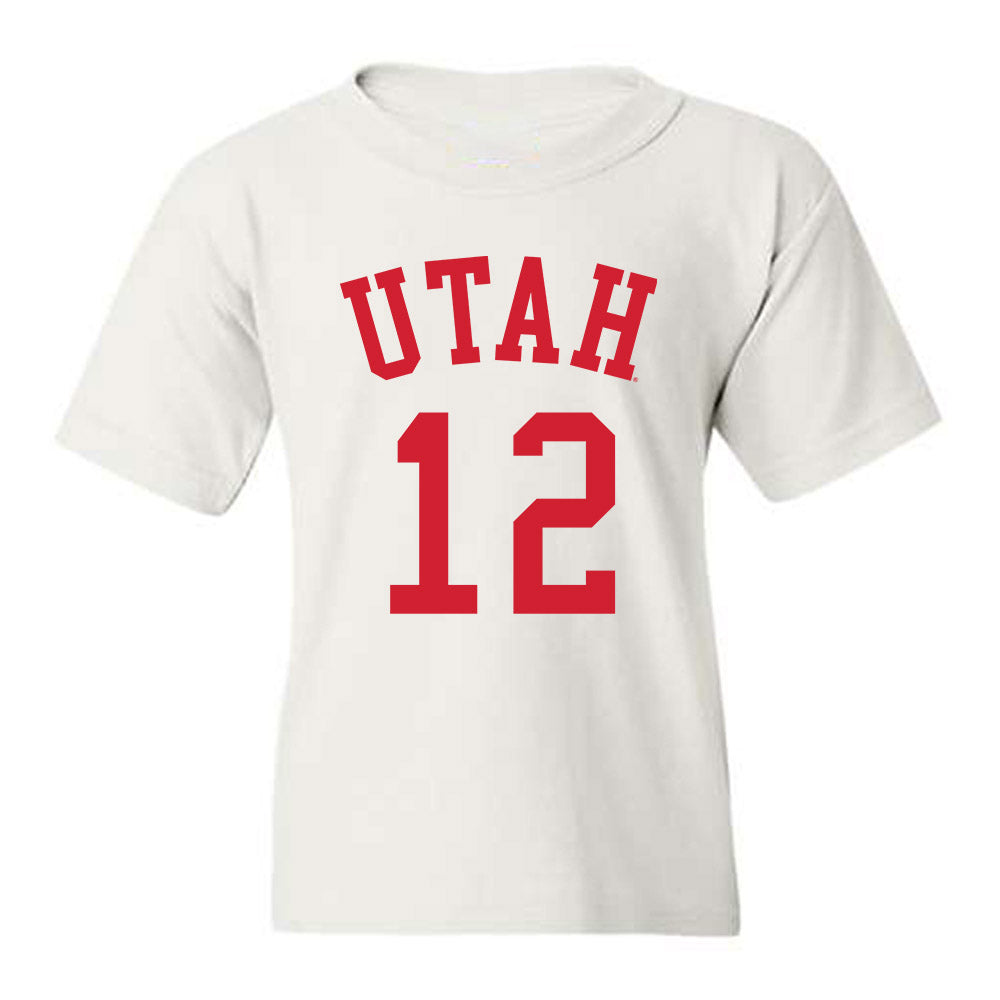 Utah - NCAA Women's Basketball : Chyra Evans - Replica Shersey Youth T-Shirt-0