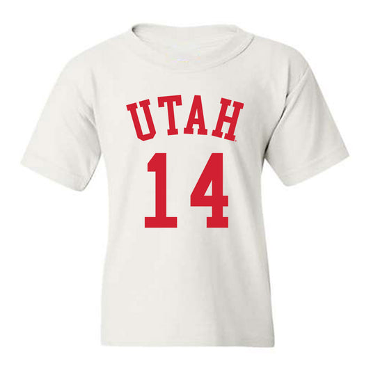 Utah - NCAA Women's Basketball : Kamryn Mafua - Replica Shersey Youth T-Shirt-0