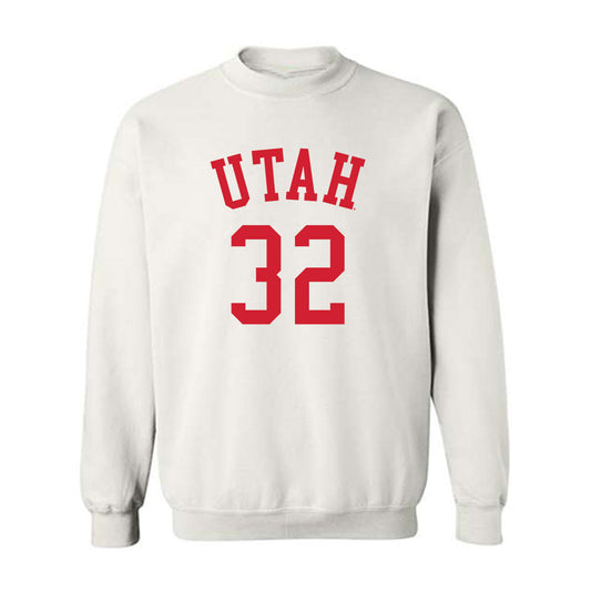 Utah - NCAA Men's Basketball : James Okonkwo - Replica Shersey Crewneck Sweatshirt-0