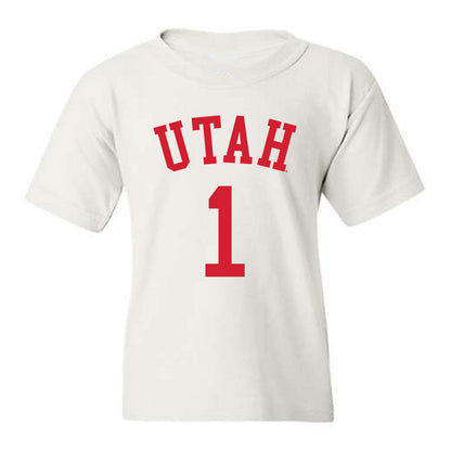 Utah - NCAA Women's Basketball : Avery Hjelmstad - Replica Shersey Youth T-Shirt-0