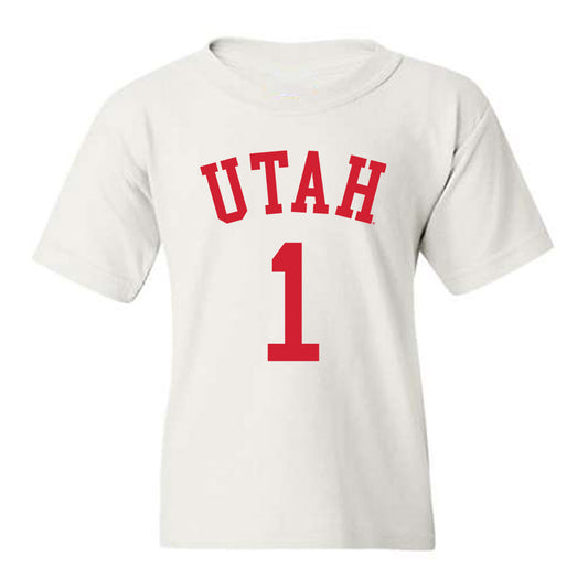 Utah - NCAA Women's Basketball : Avery Hjelmstad - Replica Shersey Youth T-Shirt-0