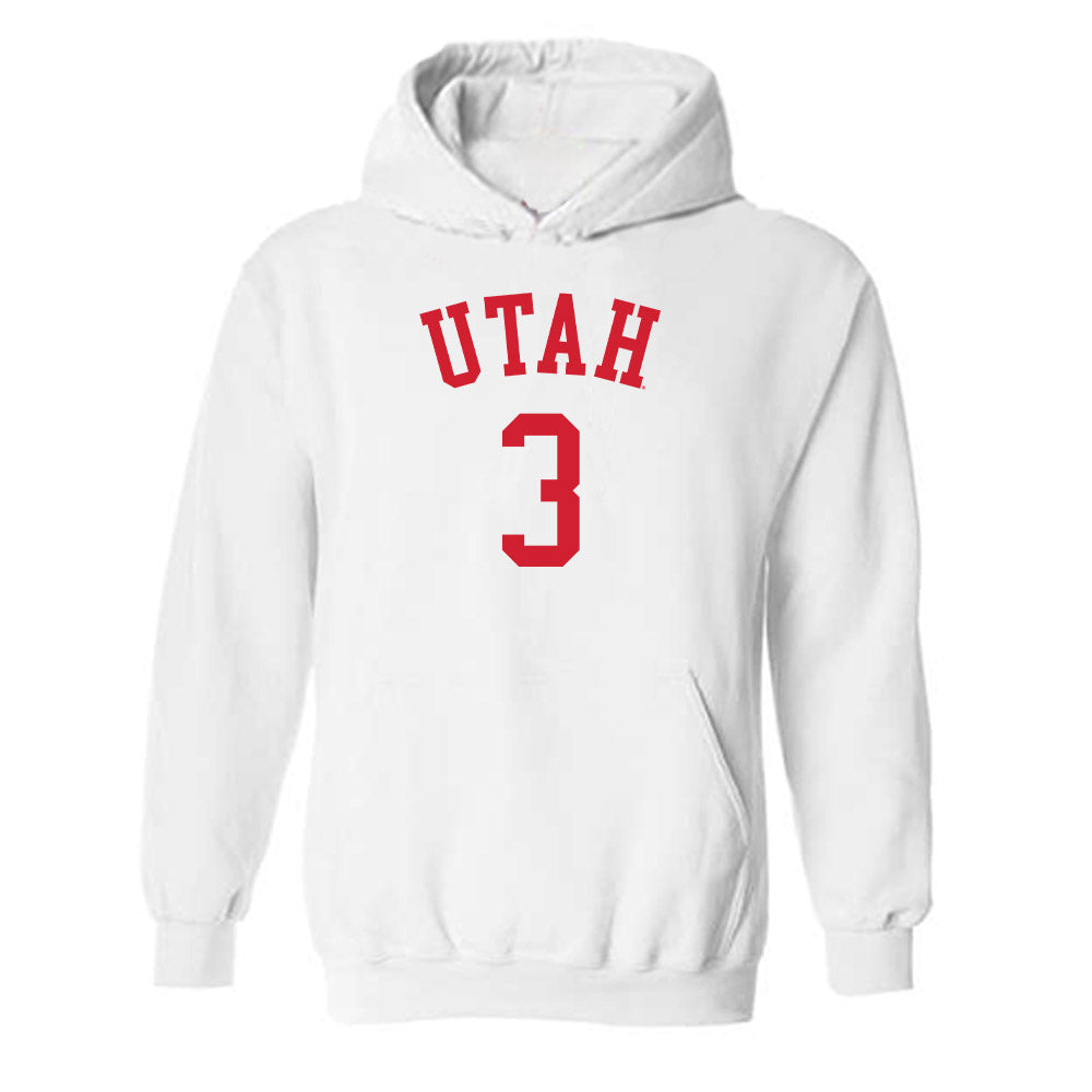 Utah - NCAA Women's Basketball : Brooke Walker - Replica Shersey Hooded Sweatshirt-0