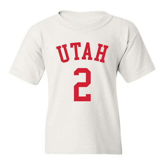 Utah - NCAA Men's Basketball : Cole Bajema - Replica Shersey Youth T-Shirt