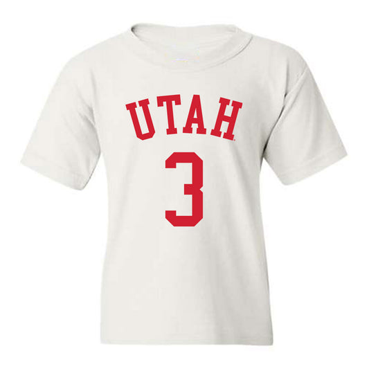 Utah - NCAA Men's Basketball : Jayden Teat - Replica Shersey Youth T-Shirt