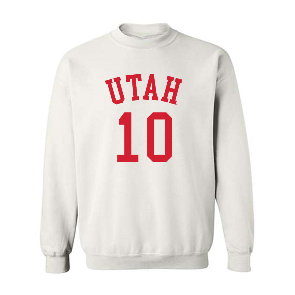 Utah - NCAA Men's Basketball : Jahki Howard - Replica Shersey Crewneck Sweatshirt-0