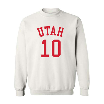 Utah - NCAA Men's Basketball : Jahki Howard - Replica Shersey Crewneck Sweatshirt-0